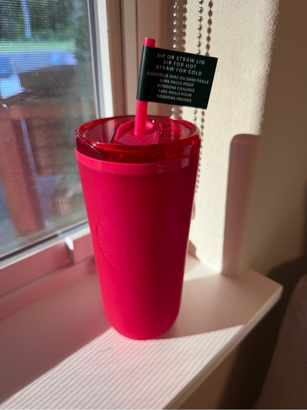 Starbucks Hot Pink tumbler